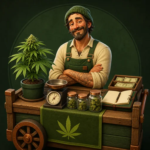 Your first budtender at a licensed retail counter